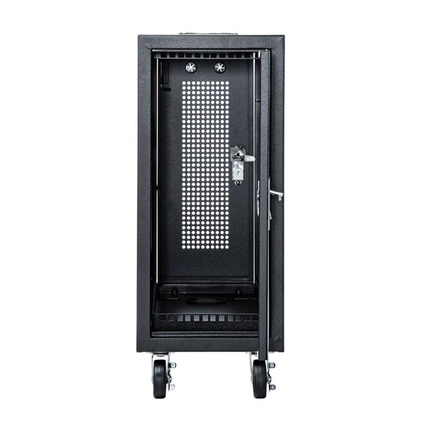 サンワサプライ キャスター付きハブボックス 2ユニット ブラック CP-THBOX2UBK 1個（ご注文単位1個）【直送品】