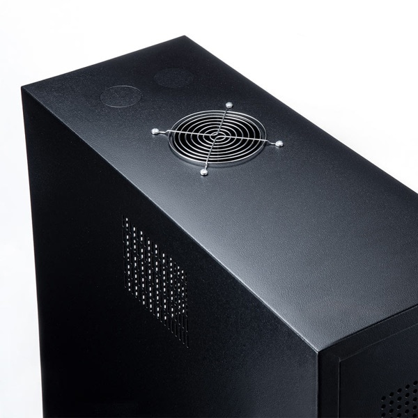 サンワサプライ キャスター付きハブボックス 2ユニット ブラック CP-THBOX2UBK 1個（ご注文単位1個）【直送品】