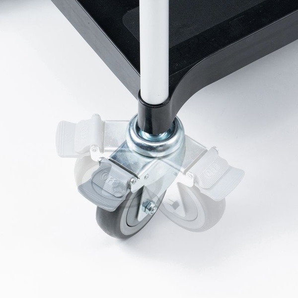 サンワサプライ 3段式カート ブラック CART-FA3BK 1個（ご注文単位1個）【直送品】