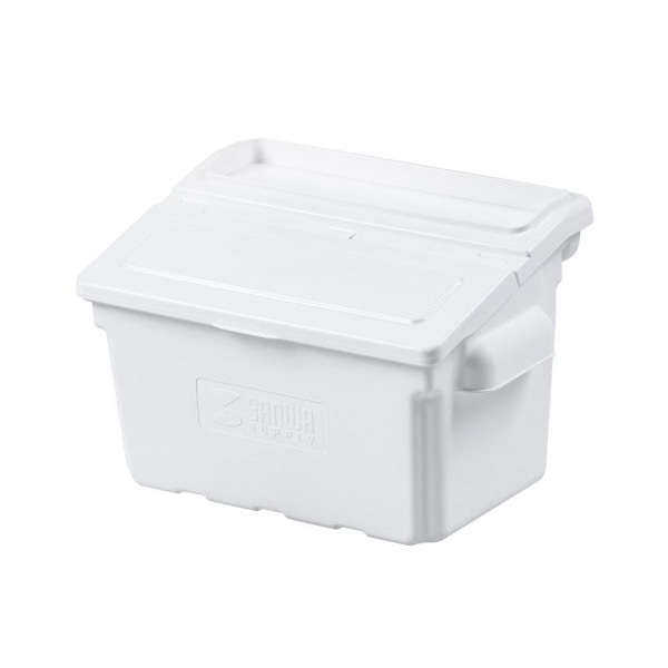 サンワサプライ 3段式ワゴン用 蓋付きサイドBOX 小 ホワイト CART-FA3ST2W 1個（ご注文単位1個）【直送品】