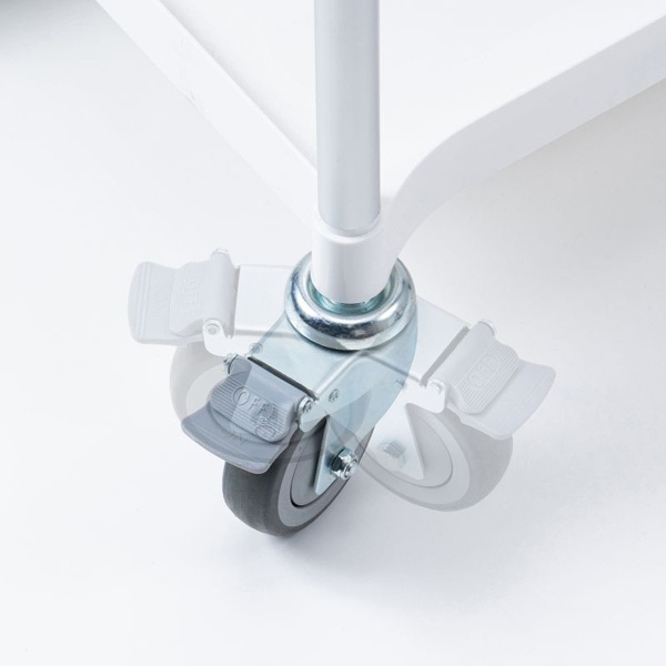 サンワサプライ 3段式カート ホワイト CART-FA3W 1個（ご注文単位1個）【直送品】