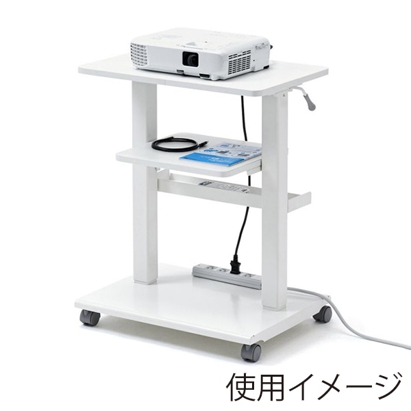 サンワサプライ プロジェクター台 ガス圧昇降 PR-18 1個（ご注文単位1個）【直送品】