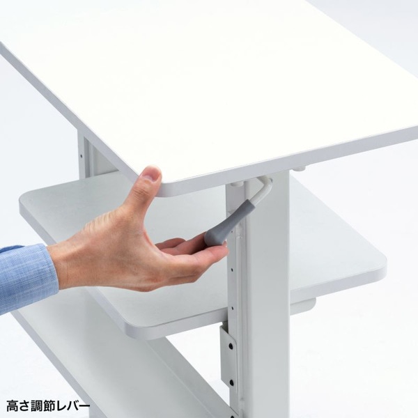 サンワサプライ プロジェクター台 ガス圧昇降 PR-18 1個（ご注文単位1個）【直送品】