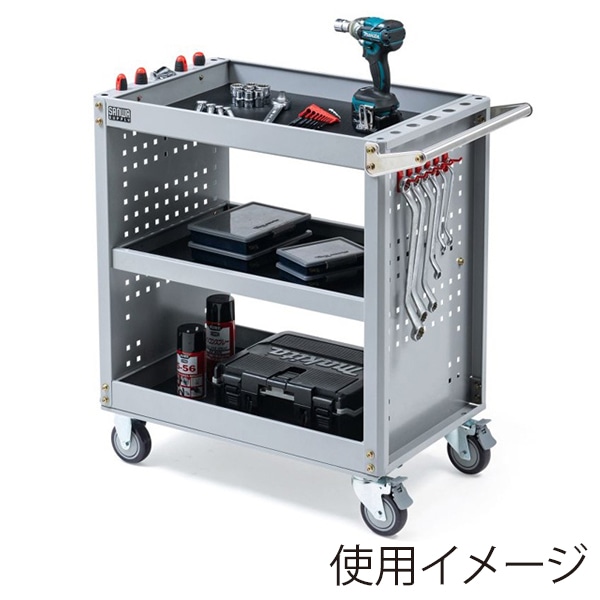 サンワサプライ ツールワゴン CART-FA4SV 1個(ご注文単位1個)【直送品】