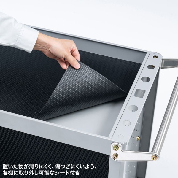 サンワサプライ ツールワゴン CART-FA4SV 1個(ご注文単位1個)【直送品】