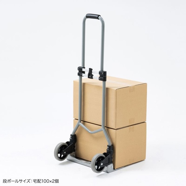 サンワサプライ 折りたたみキャリー 2輪台車 CART-FA5GY 1個（ご注文単位1個）【直送品】