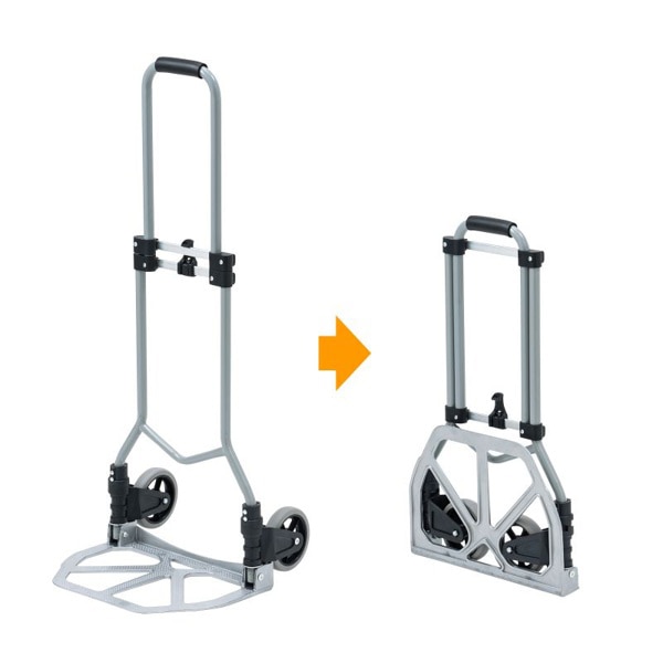 サンワサプライ 折りたたみキャリー 2輪台車 CART-FA5GY 1個（ご注文単位1個）【直送品】