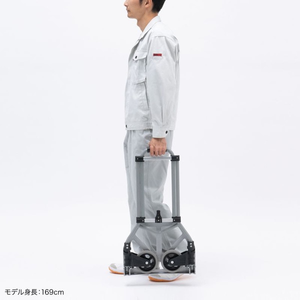 サンワサプライ 折りたたみキャリー 2輪台車 CART-FA5GY 1個（ご注文単位1個）【直送品】