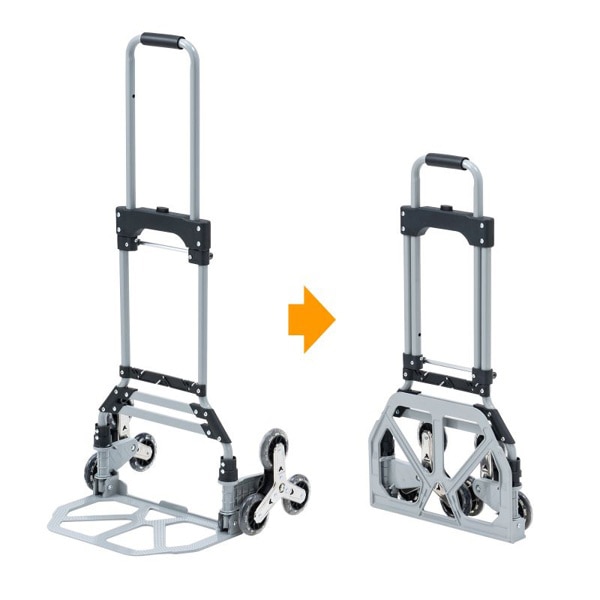 サンワサプライ 折りたたみキャリー 3輪階段用台車 CART-FA6GY 1個（ご注文単位1個）【直送品】