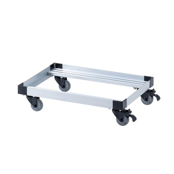 サンワサプライ アルミドーリー コンテナ用台車 50L仕様 CART-FA950SV 1個（ご注文単位1個）【直送品】