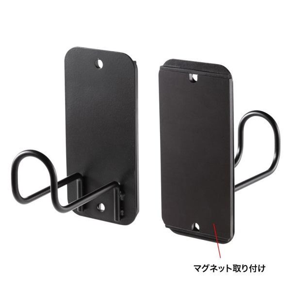 サンワサプライ マグネット貼付けケーブルフック 大 2個セット RAC-CF5 1個（ご注文単位1個）【直送品】