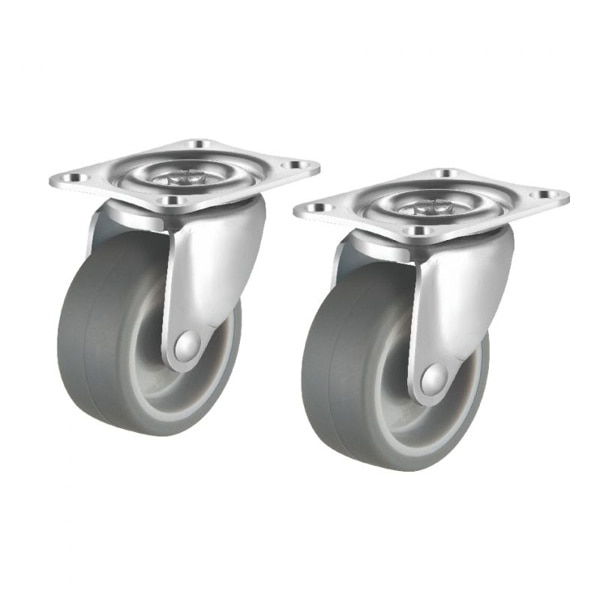 サンワサプライ 汎用キャスター 75mm径 TPR製 2個セット フリー CST-75TP-FRE2 1個（ご注文単位1個）【直送品】