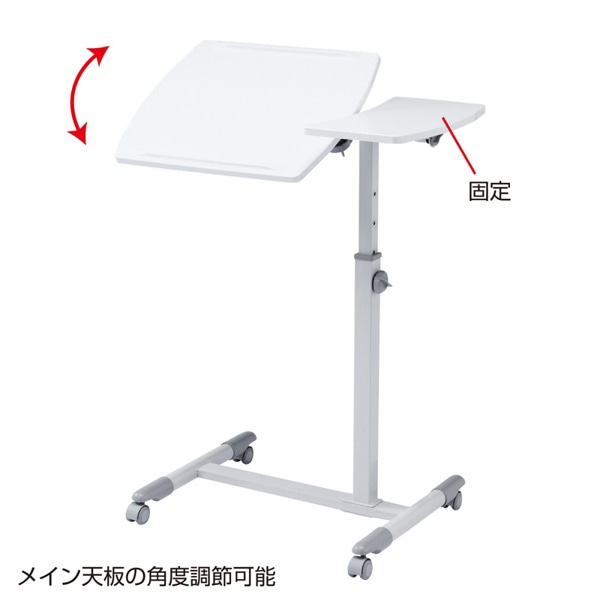 サンワサプライ ノートパソコンデスク ホワイト NPC-10W 1台(ご注文単位1台)【直送品】