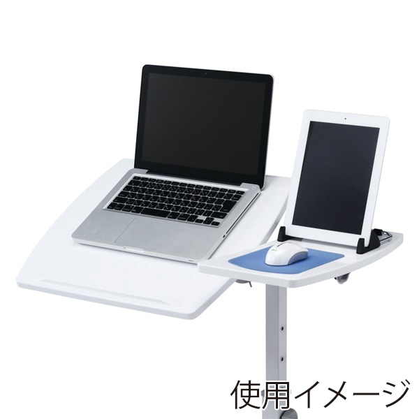 サンワサプライ ノートパソコンデスク ホワイト NPC-10W 1台(ご注文単位1台)【直送品】