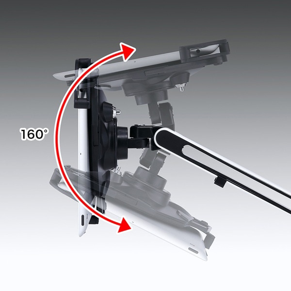 サンワサプライ iPad・タブレット用アーム クランプ式 CR-LATAB9 1個（ご注文単位1個）【直送品】