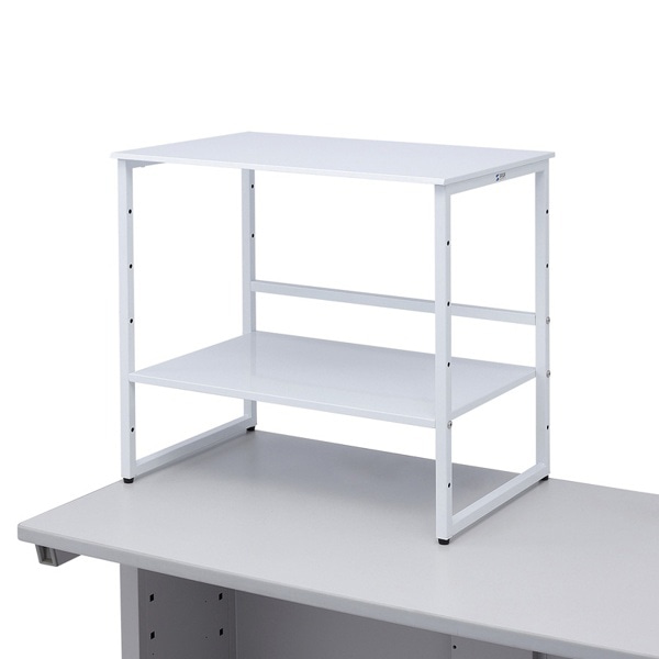 サンワサプライ スチール製机上プリンターラック ホワイト MR-68WN 1台（ご注文単位1台）【直送品】