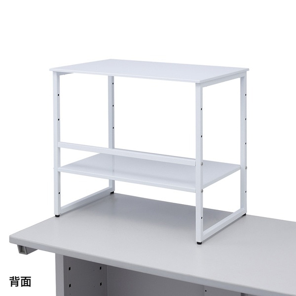 サンワサプライ スチール製机上プリンターラック ホワイト MR-68WN 1台（ご注文単位1台）【直送品】