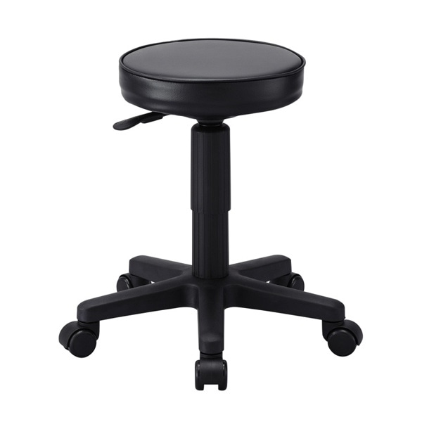 サンワサプライ OAチェア 丸イス SNC-T134BKN 1個（ご注文単位1個）【直送品】