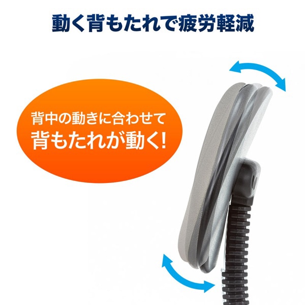 サンワサプライ OAチェア 肘かけ付き ライトグレー SNC-A1ALGY 1個（ご注文単位1個）【直送品】
