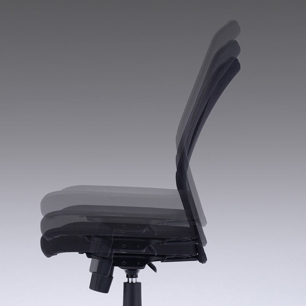 サンワサプライ メッシュOAチェア 肘かけなし ブラック SNC-NET16BK 1個（ご注文単位1個）【直送品】