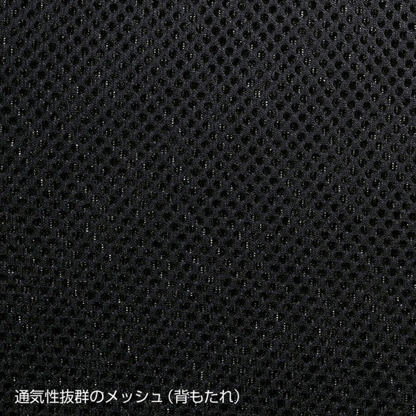 サンワサプライ メッシュチェア 肘かけなし ブラック SNC-NET18BK2 1個（ご注文単位1個）【直送品】