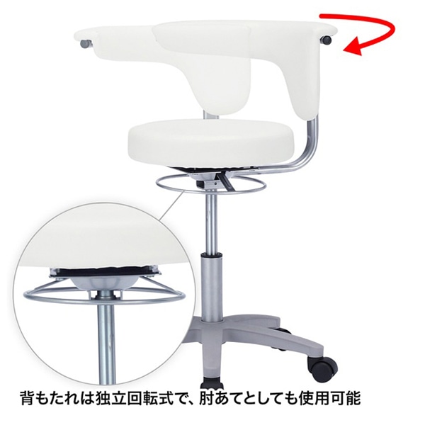 サンワサプライ メディカルチェア ホワイト SNC-HP3VW2 1個（ご注文単位1個）【直送品】