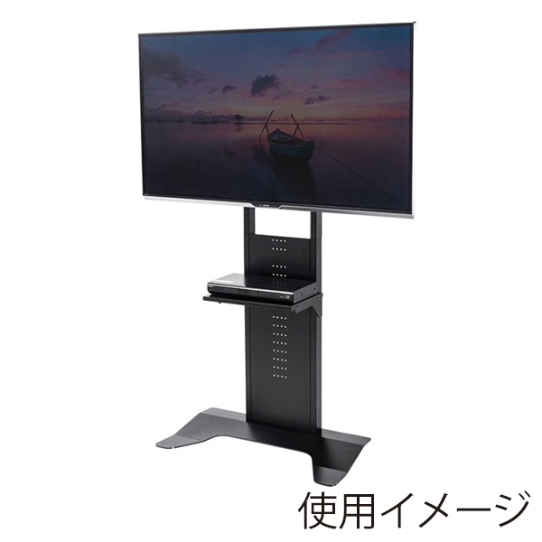 サンワサプライ 壁寄せ液晶ディスプレイスタンド CR-PL33BK 1個(ご注文単位1個)【直送品】
