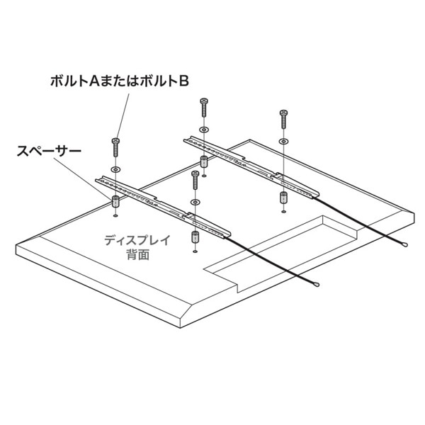 サンワサプライ ディスプレイ取付け用スペーサー・ボルトセット CR-PLS1 1個（ご注文単位1個）【直送品】