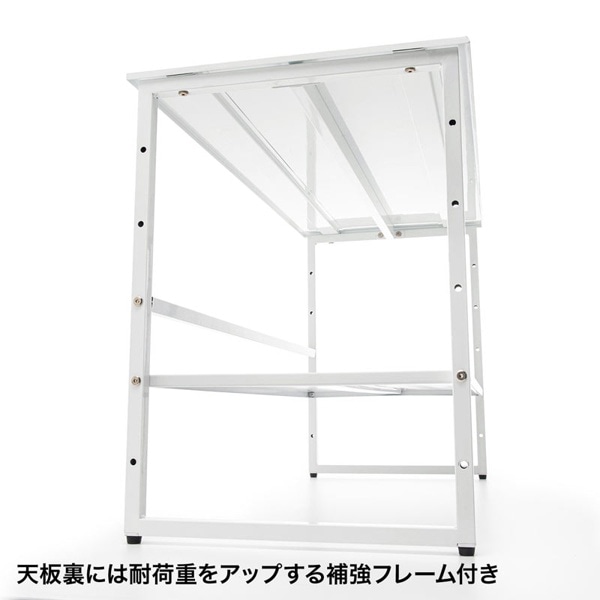 サンワサプライ スチール製机上ラック W980 MR-69W 1個（ご注文単位1個）【直送品】