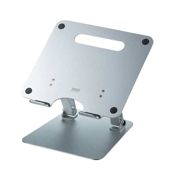 サンワサプライ アルミ製ノートパソコンスタンド 無段階高さ・角度調整 CR-38 1個（ご注文単位1個）【直送品】