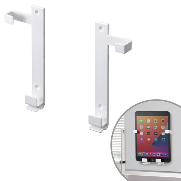 サンワサプライ iPad・タブレットホルダー ホワイト MR-TABST9WN 1個(ご注文単位1個)【直送品】