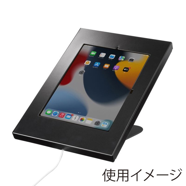 サンワサプライ iPad用スチール製スタンド付きケース ブラック CR-LASTIP34BK 1個（ご注文単位1個）【直送品】