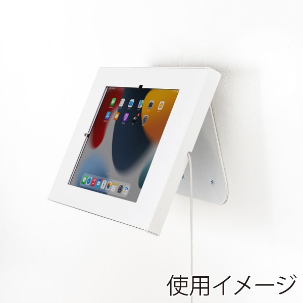 サンワサプライ iPad用スチール製スタンド付きケース ホワイト CR-LASTIP34W 1個（ご注文単位1個）【直送品】