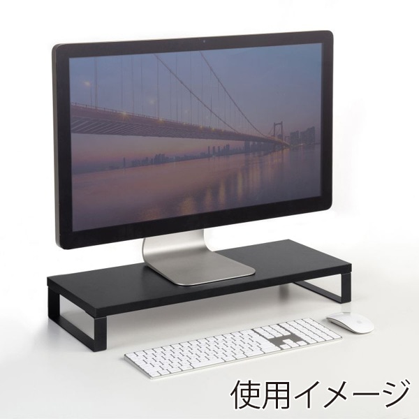 サンワサプライ 木製机上ラック W600mm ブラック MR-LC312BK 1個（ご注文単位1個）【直送品】