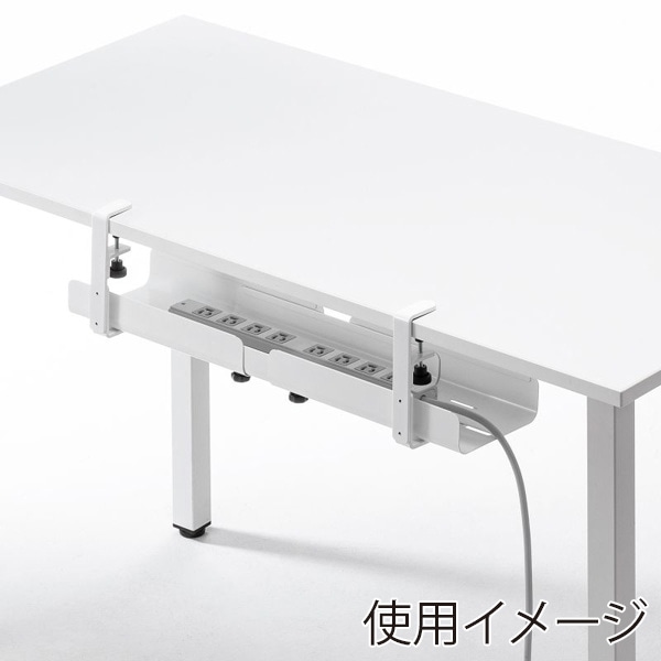 サンワサプライ ケーブル配線トレー スチール ホワイト CB-CT8W 1個（ご注文単位1個）【直送品】