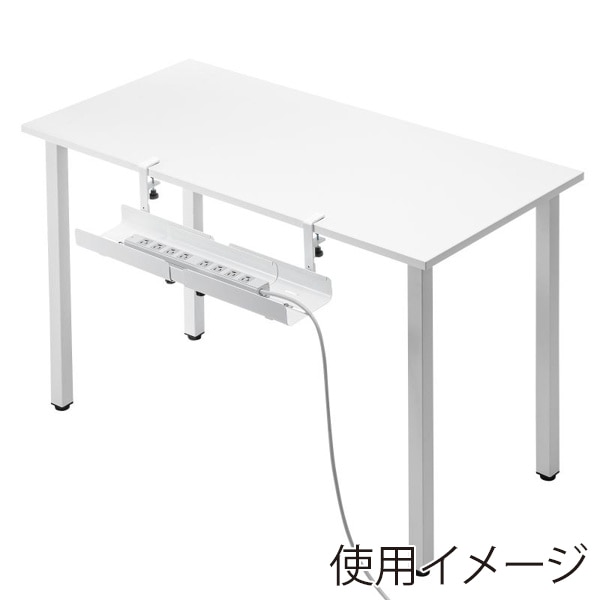 サンワサプライ ケーブル配線トレー スチール ホワイト CB-CT8W 1個（ご注文単位1個）【直送品】