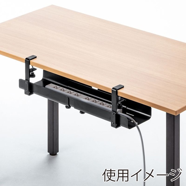 サンワサプライ ケーブル配線トレー スチール ブラック CB-CT8BK 1個（ご注文単位1個）【直送品】