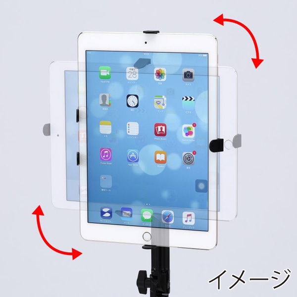 サンワサプライ 7～11インチ対応タブレットアーム クランプ式 CR-LATAB22N 1個（ご注文単位1個）【直送品】