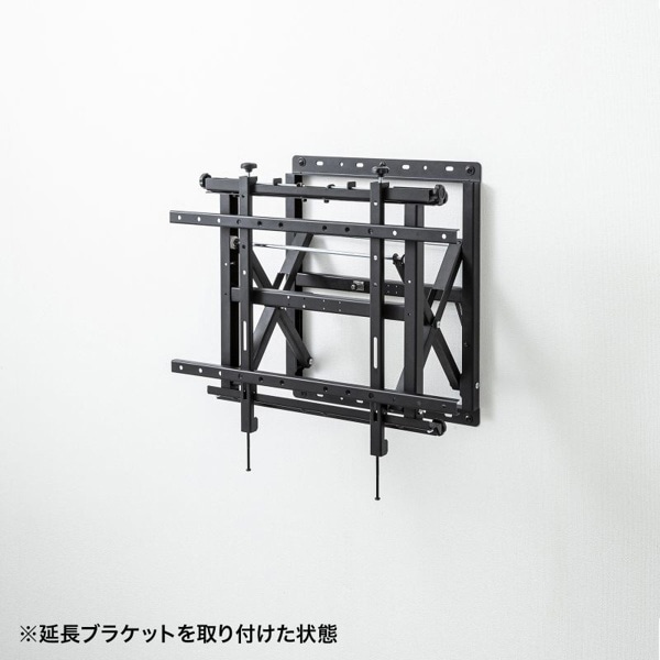 サンワサプライ プッシュ式壁掛け金具 CR-PLKG16BK 1個（ご注文単位1個）【直送品】