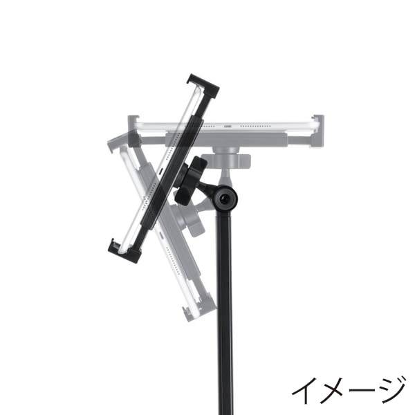 サンワサプライ タブレット用フロアスタンド ブラック MR-TABST21BK 1個(ご注文単位1個)【直送品】