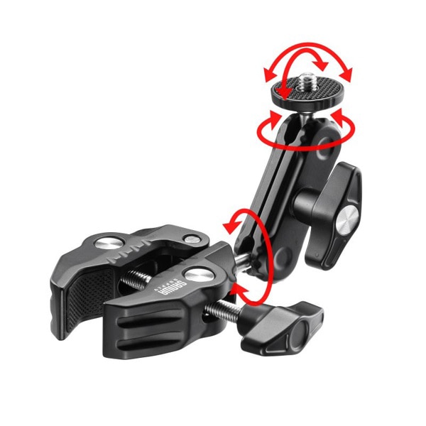 サンワサプライ クランプ式カメラマウント 小型タイプ CR-LACAM5 1個(ご注文単位1個)【直送品】