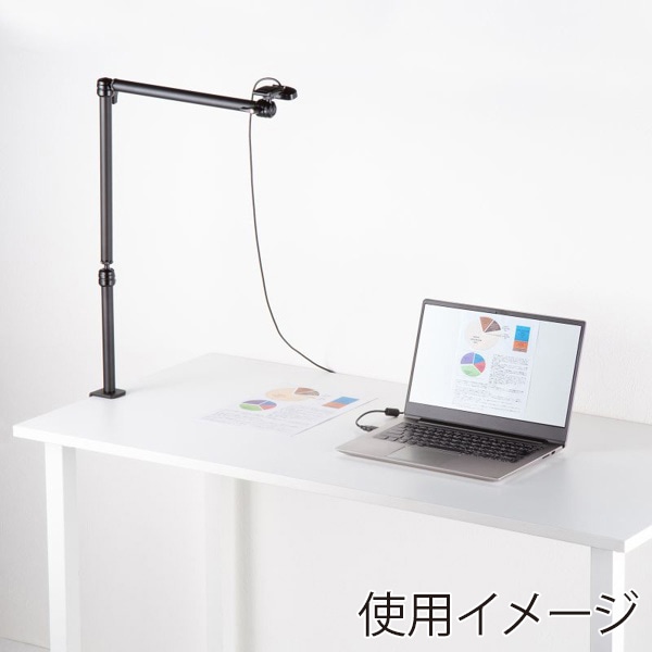 サンワサプライ クランプ式カメラマウント 3関節タイプ CR-LACAM7 1個（ご注文単位1個）【直送品】