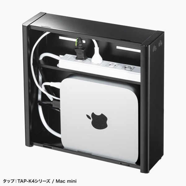 サンワサプライ 鍵付きセキュリティボックス VESA取付け 大 ブラック MR-VESA10L 1個（ご注文単位1個）【直送品】