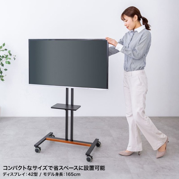 サンワサプライ ディスプレイスタンド ロータイプ ブラック CR-PL60BK 1個（ご注文単位1個）【直送品】