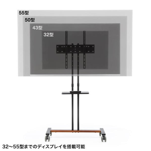 サンワサプライ ディスプレイスタンド ロータイプ ブラック CR-PL60BK 1個（ご注文単位1個）【直送品】