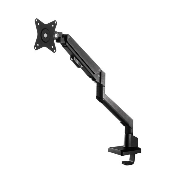 サンワサプライ モニターアーム シングル ガススプリング式 ブラック CR-LAC1403BK 1個（ご注文単位1個）【直送品】