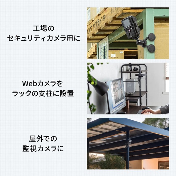 サンワサプライ マグネットカメラマウント 平面・曲面用 CR-LACAMMG2 1個（ご注文単位1個）【直送品】