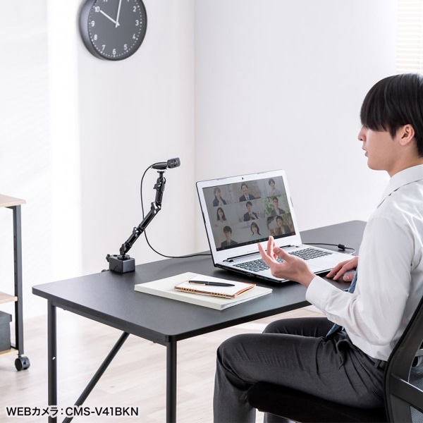 サンワサプライ クランプ式カメラマウント 4関節タイプ CR-LACAM8 1個（ご注文単位1個）【直送品】