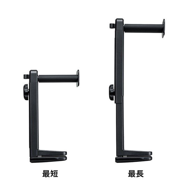 サンワサプライ 回転式2WAYヘッドホンスタンド PDA-STN25BK 1個(ご注文単位1個)【直送品】