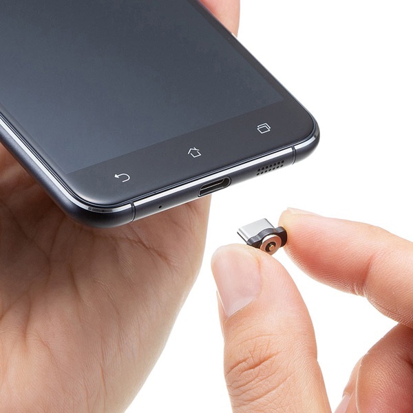 サンワサプライ マグネット着脱式 充電クレードルスタンド PDA-STN28BK 1個（ご注文単位1個）【直送品】